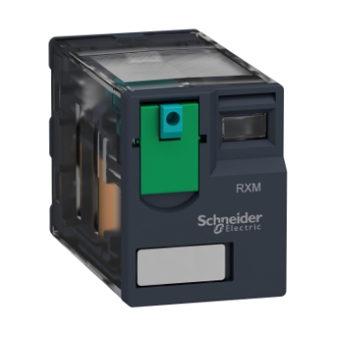 SCHNEIDER ELECTRIC RXM2AB1BD Harmony, Miniature plug-in relay, 12 A, 2 CO, with