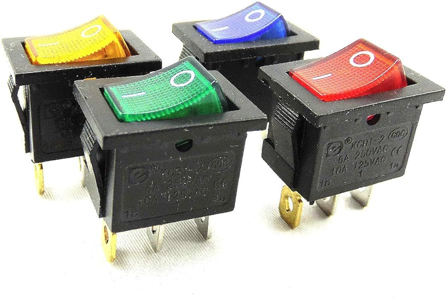 INDUSMART 3P-230V-RED  Rocker Switch Big Slim
