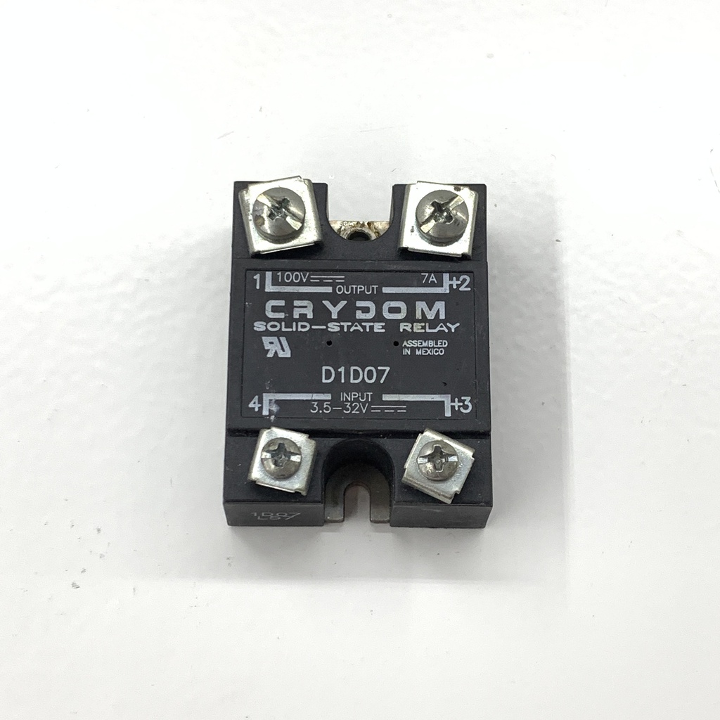 Relais Semi-Conducteur CRYDOM D1D100 - 100A 1-100VDC - Tension Commande 3.5-32VDC - 6