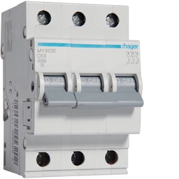 [MY363EC63[2]HAG] HAGER MY363E C63 Miniature Circuit Breaker Type C