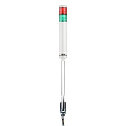 [LCE-2M2FBW-RG+FB257[1]PAT] PATLITE LCE-2M2FBW-RG+FB257 Signal Tower, 2 tiers, 40mm, NPN, 90 - 250 VAC