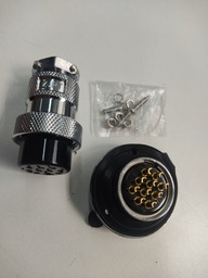 [25M-10A+10EIND] INDUSMART CHASSIS PLUG 25M-10A+10E (10PIN) 25mm PANEL MALE